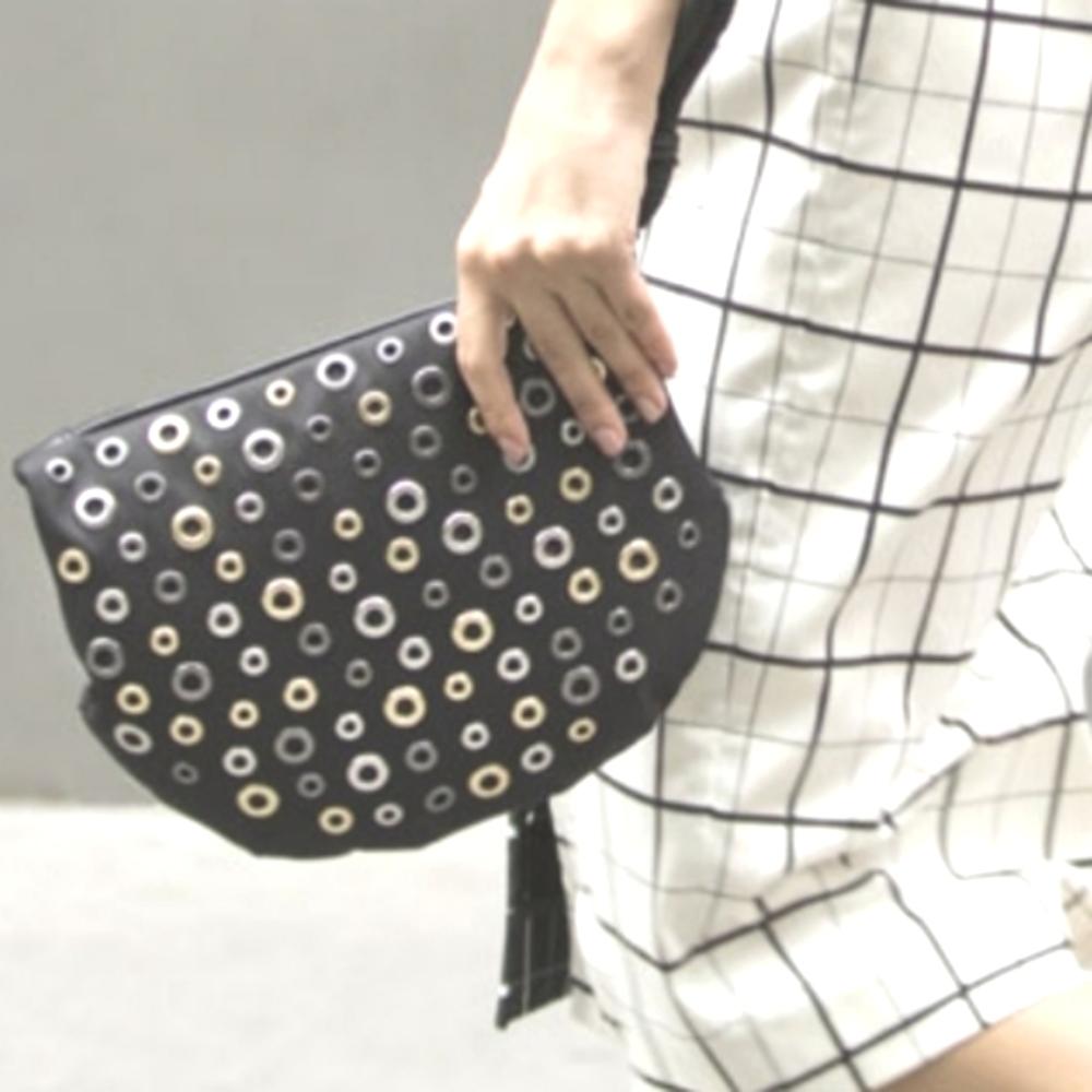 Hebe Rose New York Alexa Muff Grommet  Wristlet.